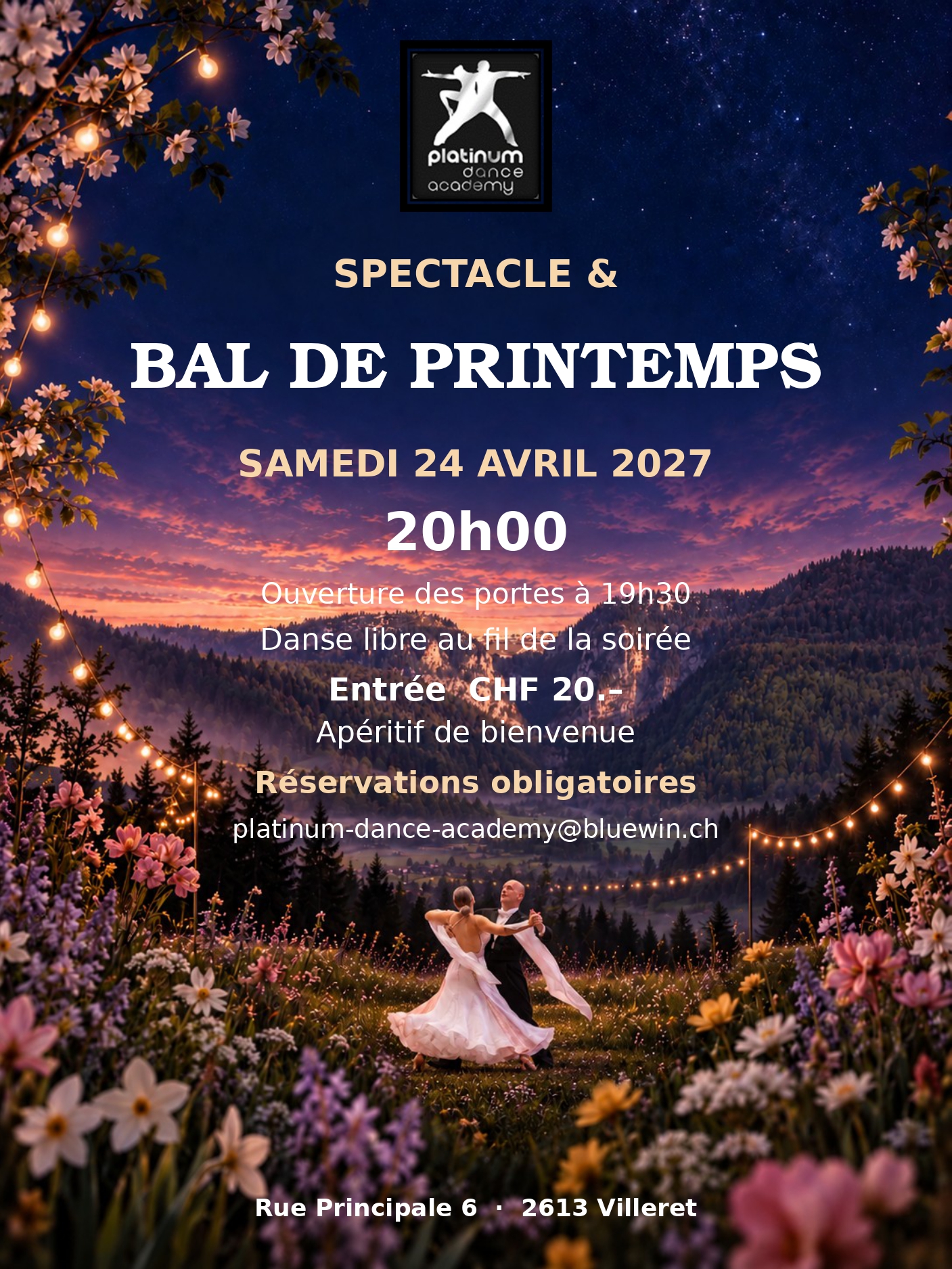 Affiche — Spectacle & Bal de printemps